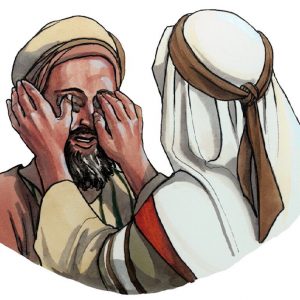 Jesus Healing a Blind man